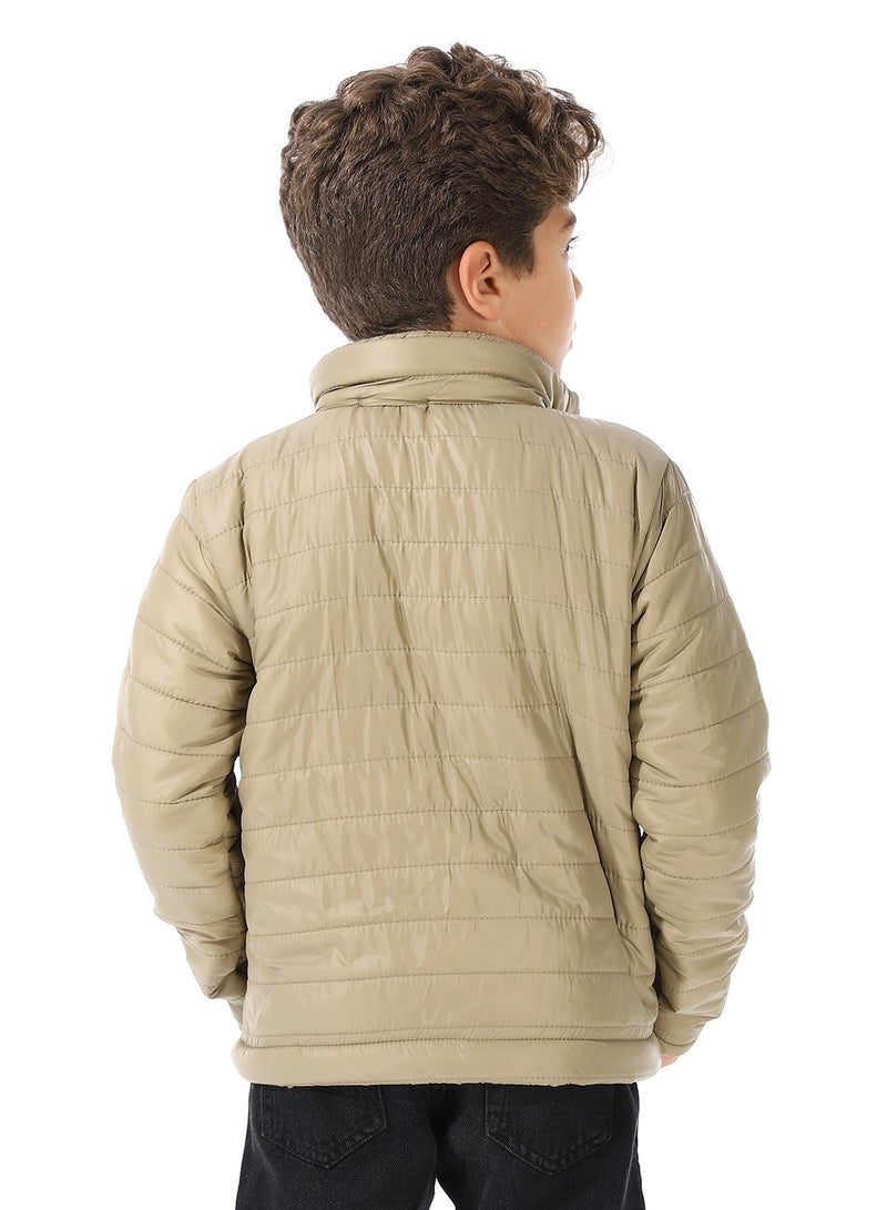 Andora Boy's Waterproof Padded Jacket With Fur - Image 3
