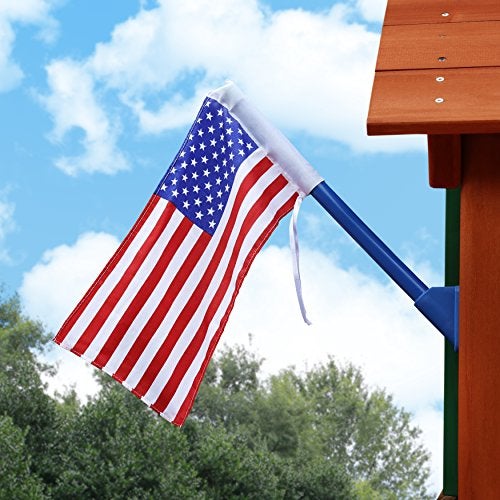 Gorilla Playsets 091014US American Flag Swing Set Accessory with Mounting Hardware Red White and Blue - Image 5