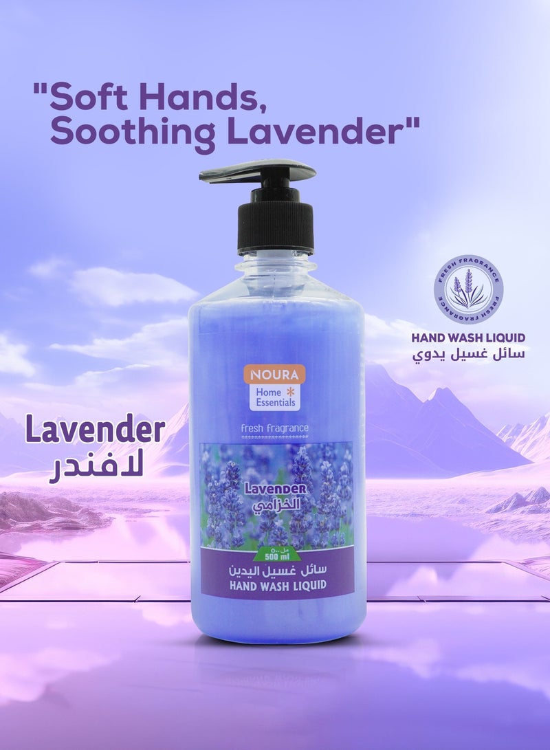 NOURA PACK Hand Wash Lavender 500 ml - Image 3