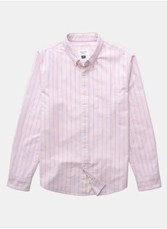 AE Everyday Striped Oxford Button-Up Shirt
