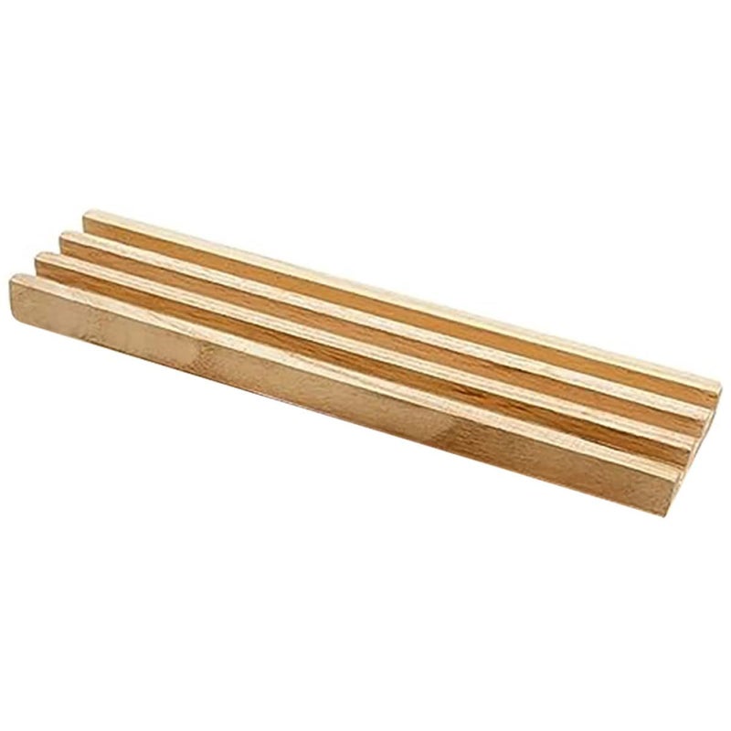 Wooden Domino Rack With Anti Skid Base Organizer For Domino Tiles Mexican Train Tabletop Games - Image 2
