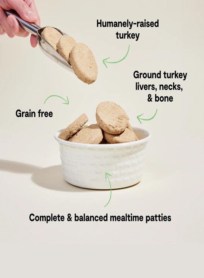 Open Farm أوبن فارم، طعام كلاب مجفف بالتجميد، قطع تحتوي على 95% لحم، أعضاء وعظام، وجبة كاملة أو خليط طعام كلاب مجفف بالتجميد، بنكهة الديك الرومي، كيس 17.5 أونصة - Image 3