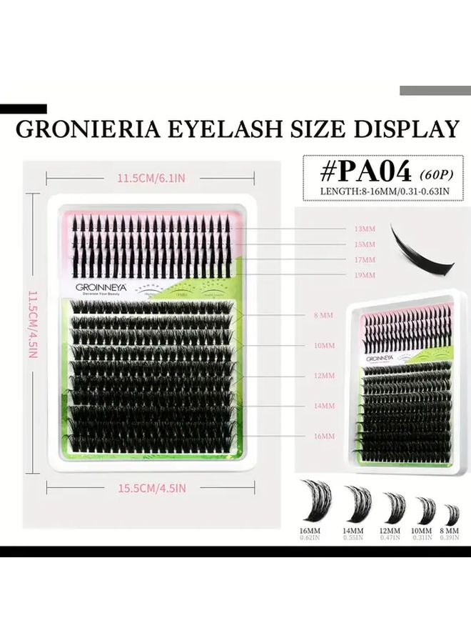 220 280 Clusters Fluffy Spike Lash Extensions for DIY Volume Look 16mm - Image 4