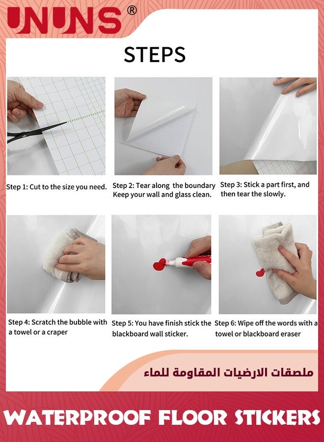UNUNS Bathroom Wallpaper,Peel and Stick Wallpaper Waterproof,Drain Oil and Resist High Temperature Renter Friendly Bathroom Makeover Upgrades Remodel,60cm×3m - Image 5