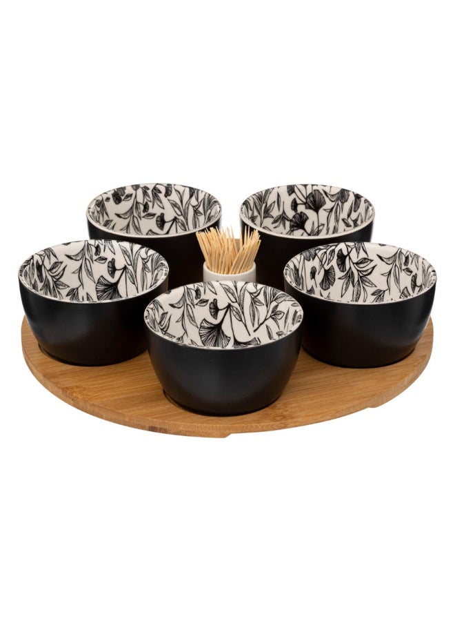 سيكريت دي جورميه طقم مقبلات بتصميم سيراميكي مورد من 7 قطع متعدد الألوان 6 × 28 × 28 سم 194183 - Image 1