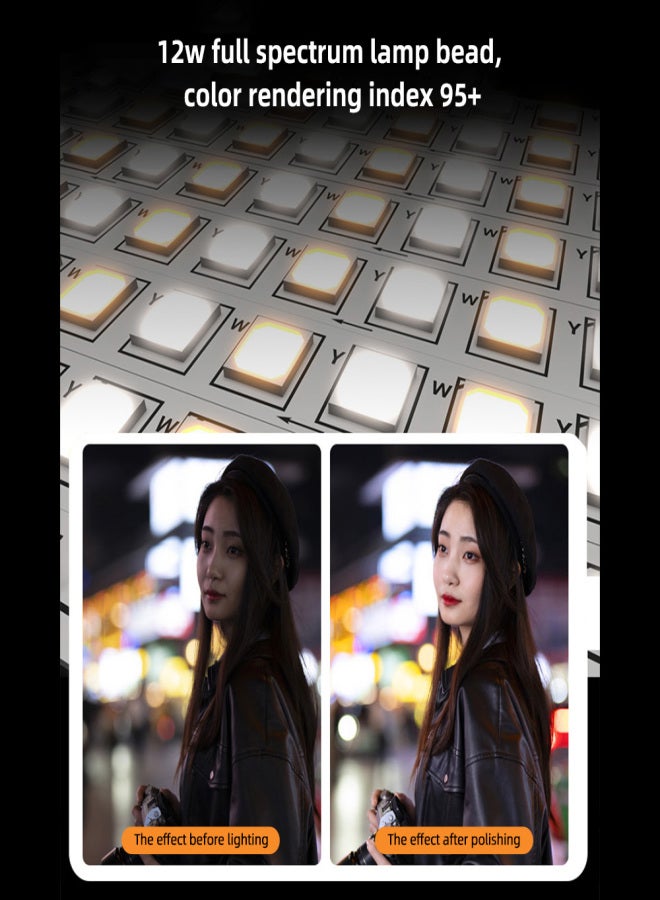 إنكي عصا إضاءة فيديو LED قابلة للنفخ من INKEE GC12، بقوة 12 واط، محمولة باليد، قابلة للتعتيم من 2700 كلفن إلى 6500 كلفن، إضاءة تصوير مرنة، ضوء LED ناعم، مقاومة للماء بمعيار IP66، بطارية مدمجة مع مغناطيس - Image 2
