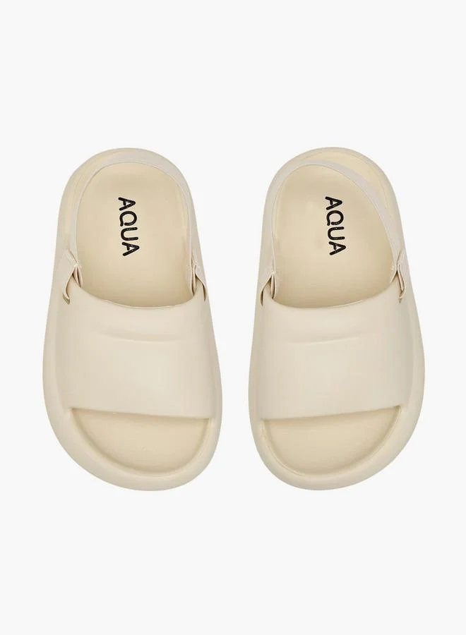 Aqua Boys Solid Slingback Sandals