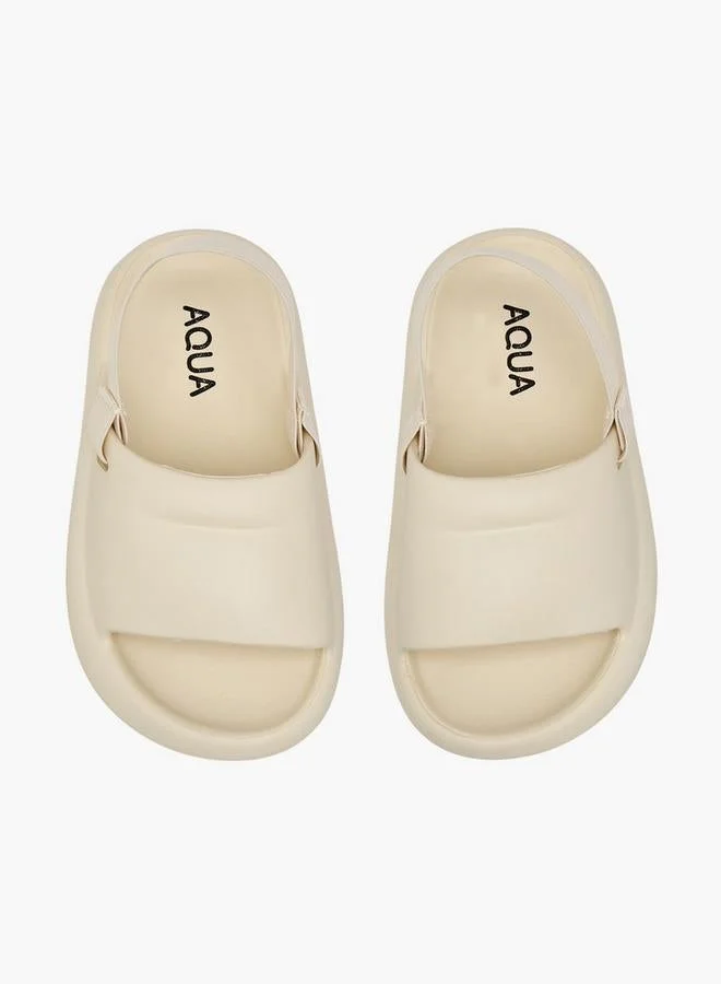 Aqua Boys Solid Slingback Sandals