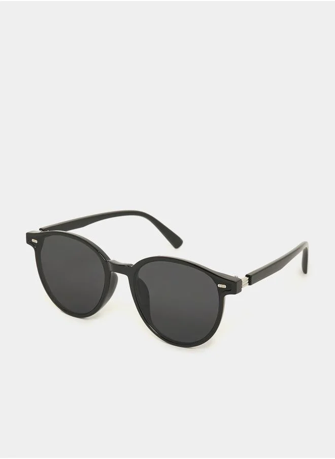 ستايلي Solid Round Sunglasses