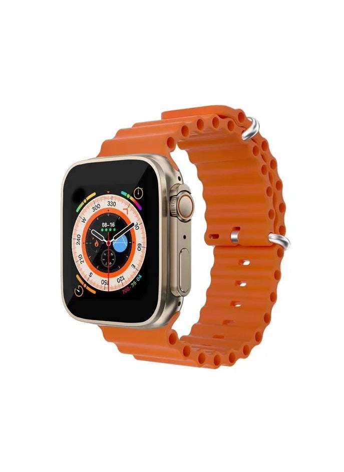 T500 - T500 Ultra Smart Watch With Bluetooth Calling Function Orange - Image 1