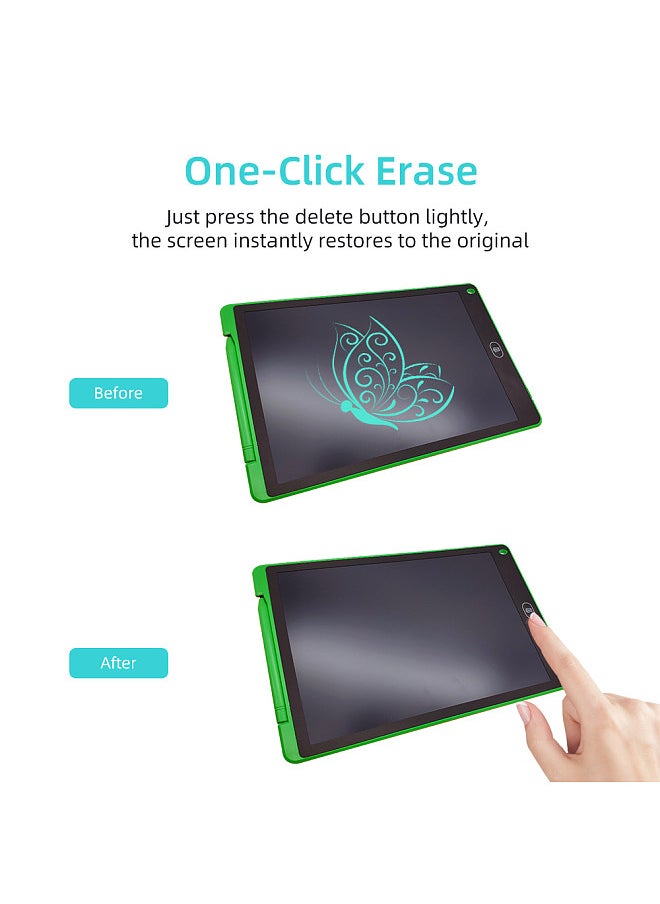 Generic - 12 Inch LCD Writing Tablet Electronic Digital Drawing Board Erasable Writing Pad Color Screen One-Click Erase with Lock Button Gift for Children Adults Home Office School - Image 1