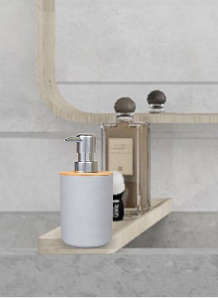 عربست اكسسوارات الحمام مجموعة ، مجموعة حمام 6 قطعة - علبة صابون حامل فرشاة الأسنان - شطف كوب غسل زجاجة القمامة بن فرشاة المرحاض - مناسبة للاستخدام المنزلي المرحاض المرحاض مجموعة ، رمادي - Image 5