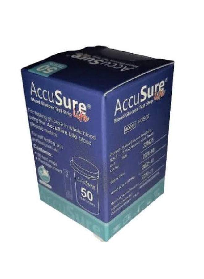 AccuSure Life Test Strips 50's Pack - Image 2