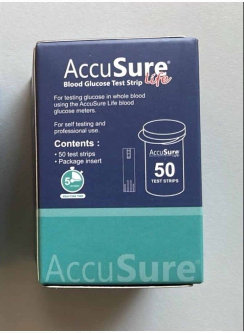 AccuSure Life Test Strips 50's Pack - Image 1