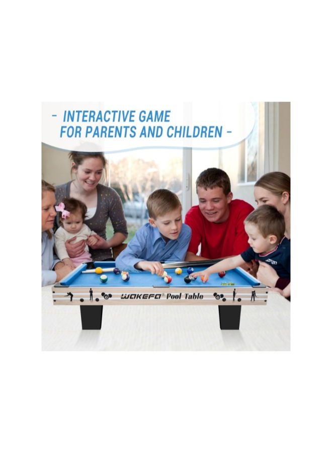 wooden Tabletop Billiards Games Set size(51*32*11)CM (Meduim) Travel-Size Pool Table Portable Family Games, Parties, Road Trips Game Table for Whole Family - Image 3