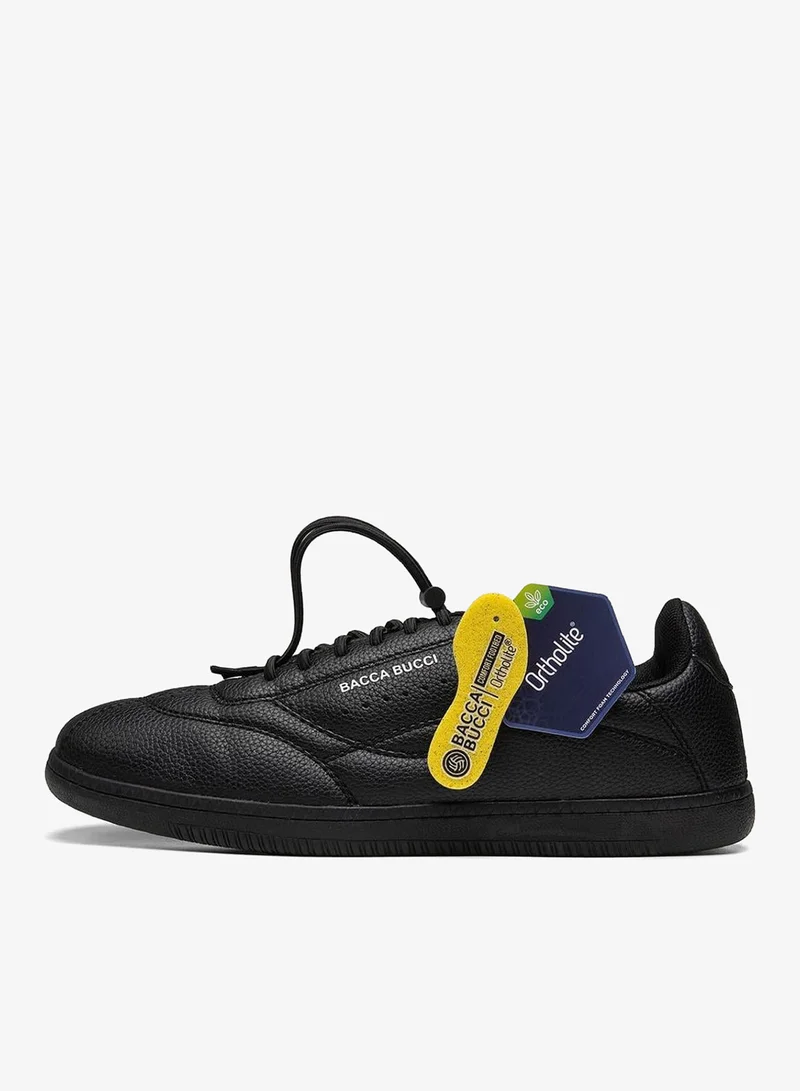 Bacca Bucci Shadow Black ESSENCE | Ortholite Insole & Elastic Laces for Men | Best Price UAE