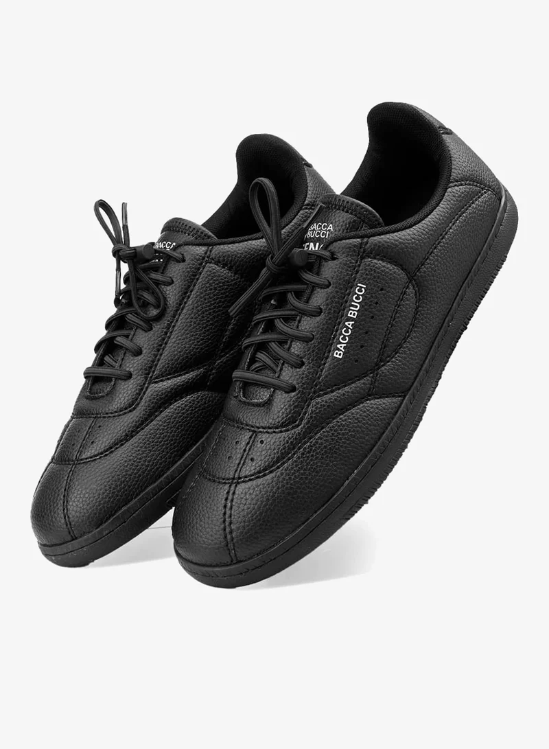 Bacca Bucci Shadow Black ESSENCE | Ortholite Insole & Elastic Laces for Men | Best Price UAE