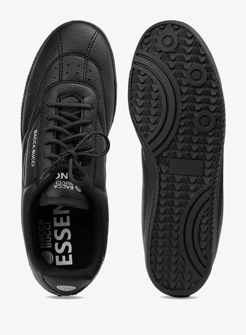 Bacca Bucci Shadow Black ESSENCE | Ortholite Insole & Elastic Laces for Men | Best Price UAE