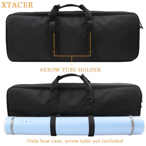 XTACER Tactical Bow Case MOLLE Recurve Takedown Bow Case Fully Padded Case (Black) - Image 5