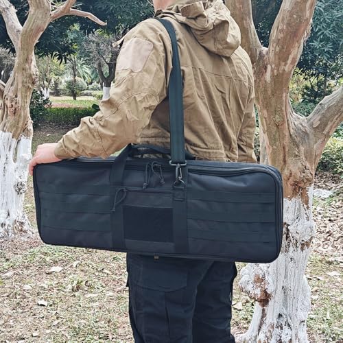 XTACER Tactical Bow Case MOLLE Recurve Takedown Bow Case Fully Padded Case (Black) - Image 2