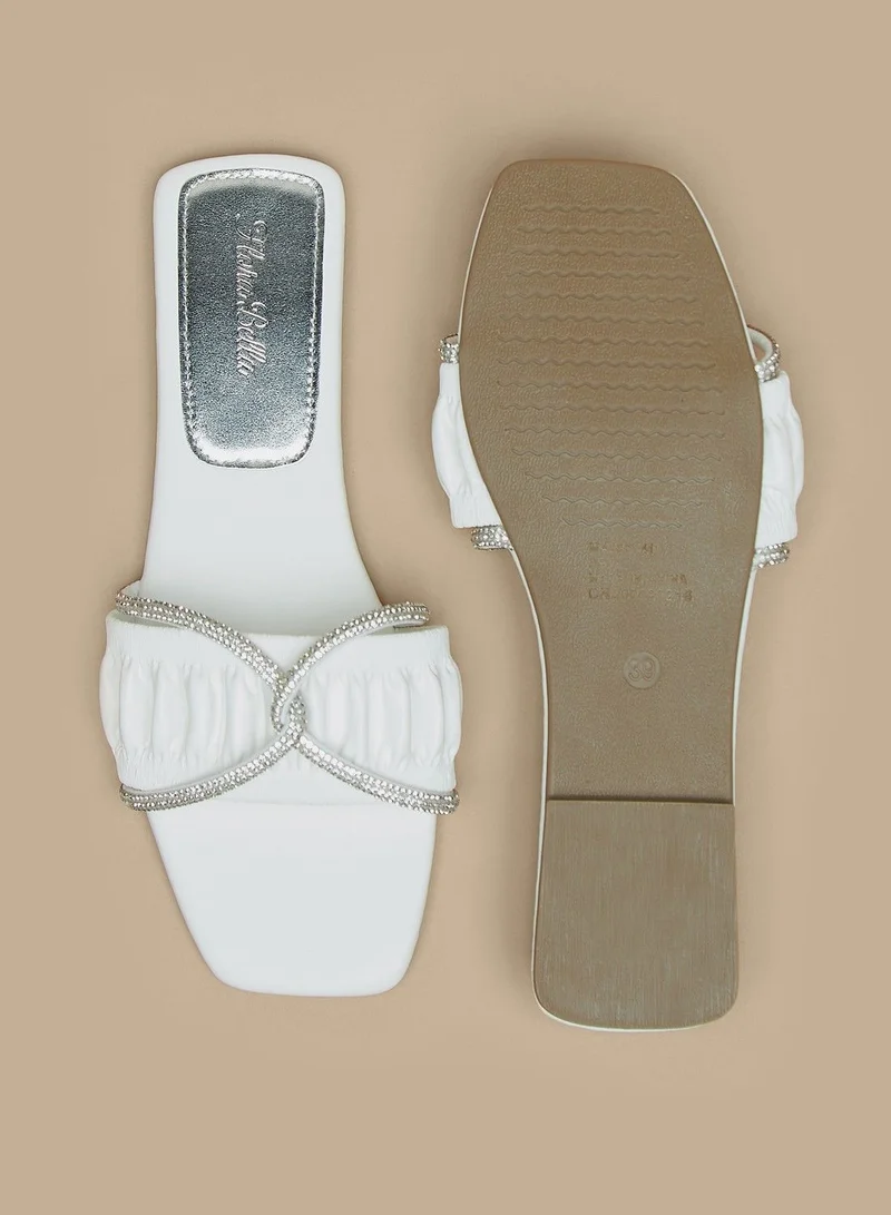 فلورا بيلا Studded Slip On Sandals