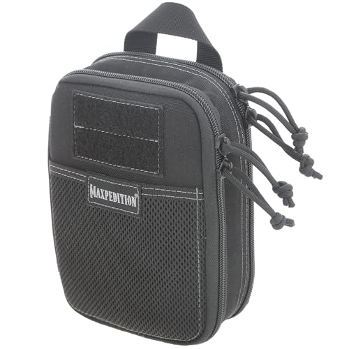 MAXPEDITION DoubleDecker EDC Pocket Organizer 5 x 25 x 7 EDC Pouch Tactical Tool Pouch for Organization MOLLE Accessories for Everyday Carry Black 0247B - Image 1
