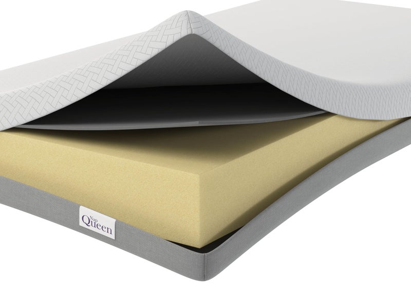 NapQueen 8 Inch Twin Memory Foam Mattress, Medium Feel, CertiPUR-US Certified, Bed in a Box, Breathable Soft Fabric Cover, White - Image 5