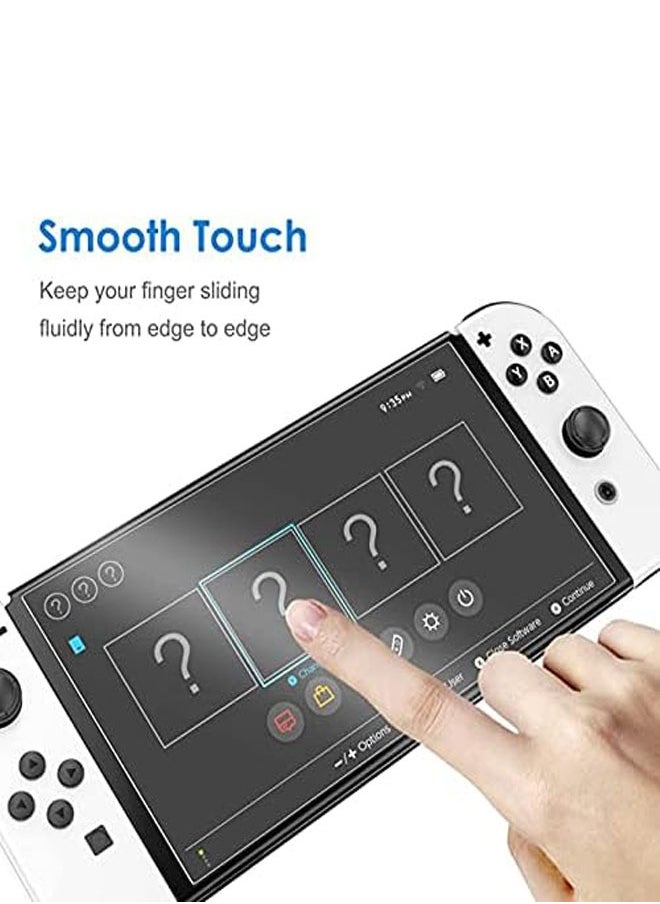 Generic (3 PCS)Compatible with Nintendo Switch OLED Model Screen Protector 7-Inch 2021 Release Tempered Glass Film Anti-scratch  - Image 3