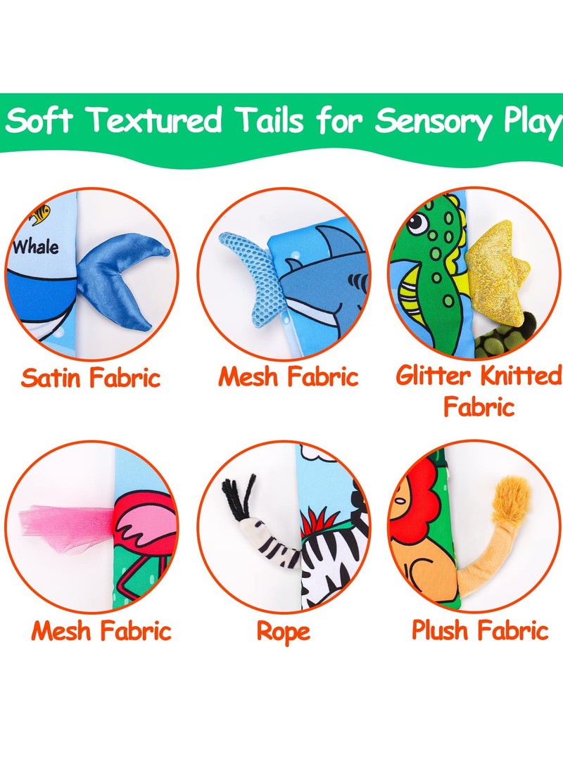 SYOSI - 2 PCS Soft Cloth Baby Books for 0-6 Months, High Contrast Sensory Toys, Crinkle Touch and Feel, Teething, Suitable for Car Seat, Travel, Tummy Time, 6-12 Months Infant Gift - Image 1