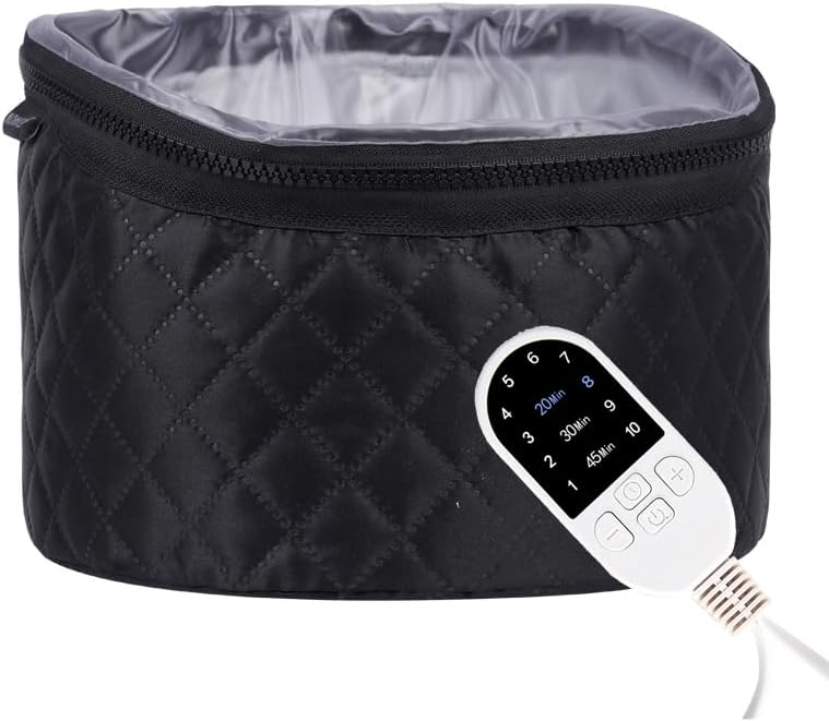 Hair Drying Hoods Heat Cap For Deep Conditioning,Yakiter, 10-level,3 Timer Settings,Quick Heating Caps for Home Use,Black - Image 2