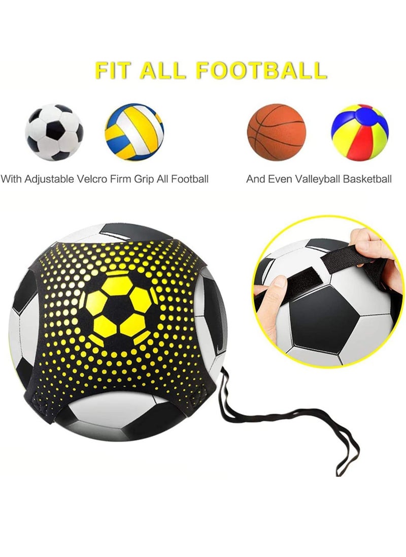 Bukela - Football Kick Trainer, Hands-Free Adjustable Solo Soccer Trainer, Soccer Training Equipment for Kids and Adults, Practice Aid Control Skills Football Training Belt - Image 1