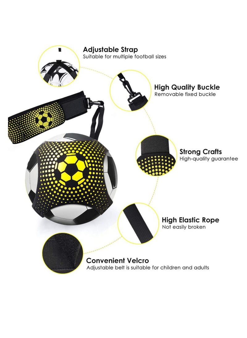 Bukela - Football Kick Trainer, Hands-Free Adjustable Solo Soccer Trainer, Soccer Training Equipment for Kids and Adults, Practice Aid Control Skills Football Training Belt - Image 1