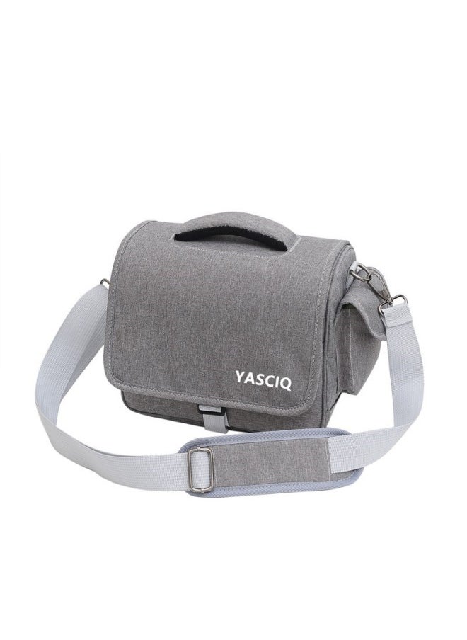 Generic DSLR Camera Bag Double Shoulder Camera Bag Portable Suitable For Canon For sony Professional Multifunctional Micro Single Portable Backpack-Color:light Gray Upgrade Plus Belt  - Image 1