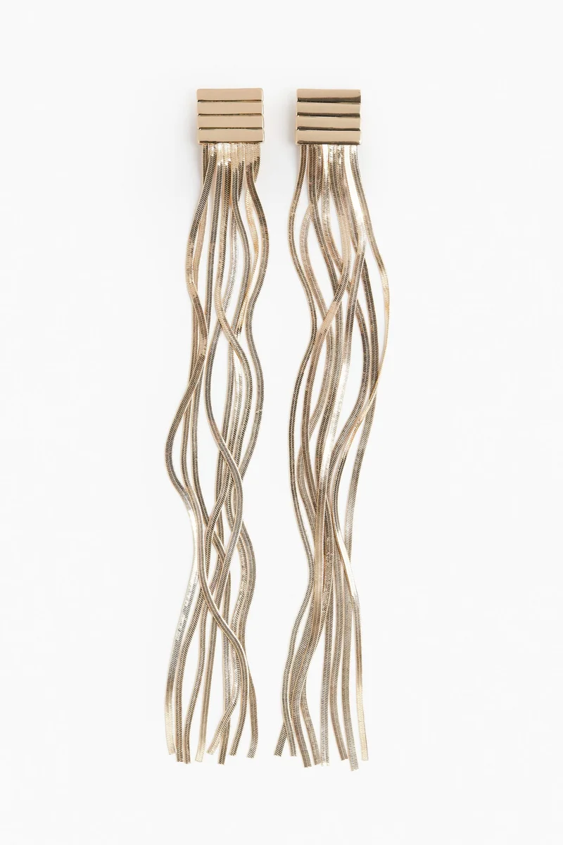 اتش اند ام Herringbone Chain Earrings