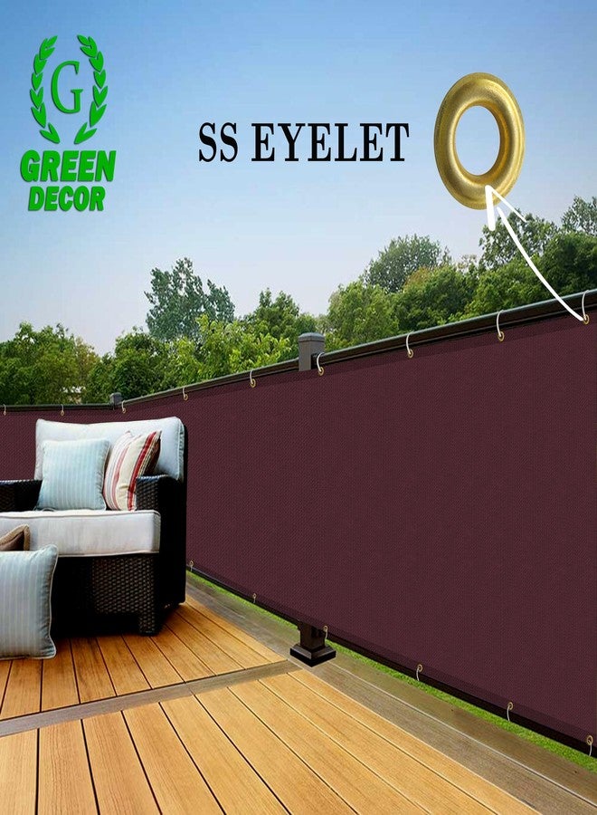 GREEN DECOR HDPE Fabric Self Fold Baby Kids Safety Net Protector for Balcony & Staircase Railing Guard,Balcony Stairway Net Baby Safety Products for Indoor&Outdoor(Burgundy Color, 0.80X1 MTR) - Image 4