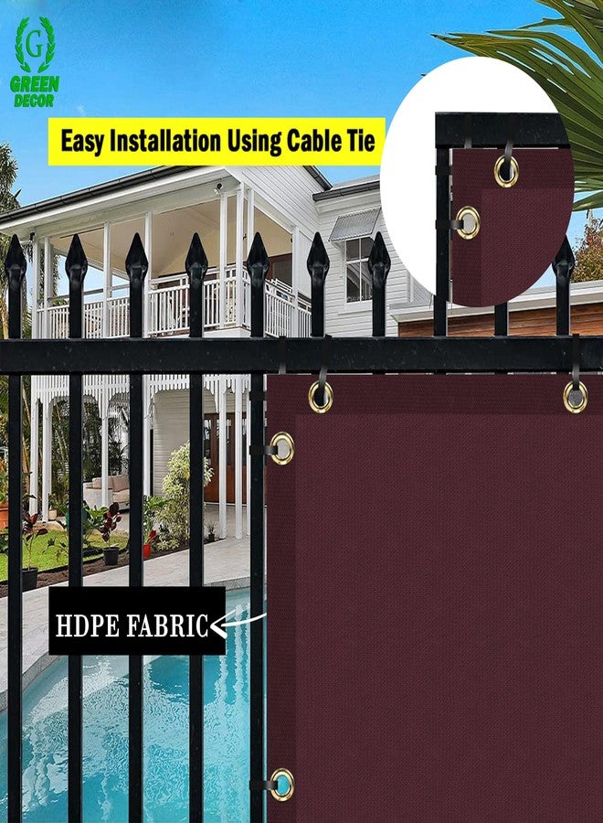 GREEN DECOR HDPE Fabric Self Fold Baby Kids Safety Net Protector for Balcony & Staircase Railing Guard,Balcony Stairway Net Baby Safety Products for Indoor&Outdoor(Burgundy Color, 0.80X1 MTR) - Image 5