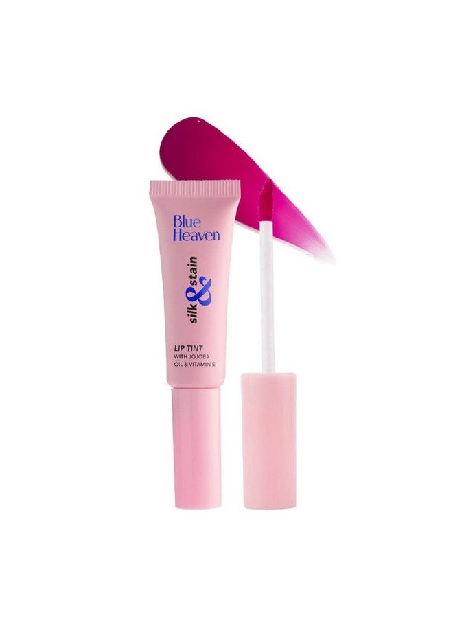Blue Heaven Silk & Stain Lip Tint Raspberry Love 8Ml With Jojoba Oil & Vitamin E Long Lasting Non Sticky Transfer Proof Formula Natural Finish - Image 2