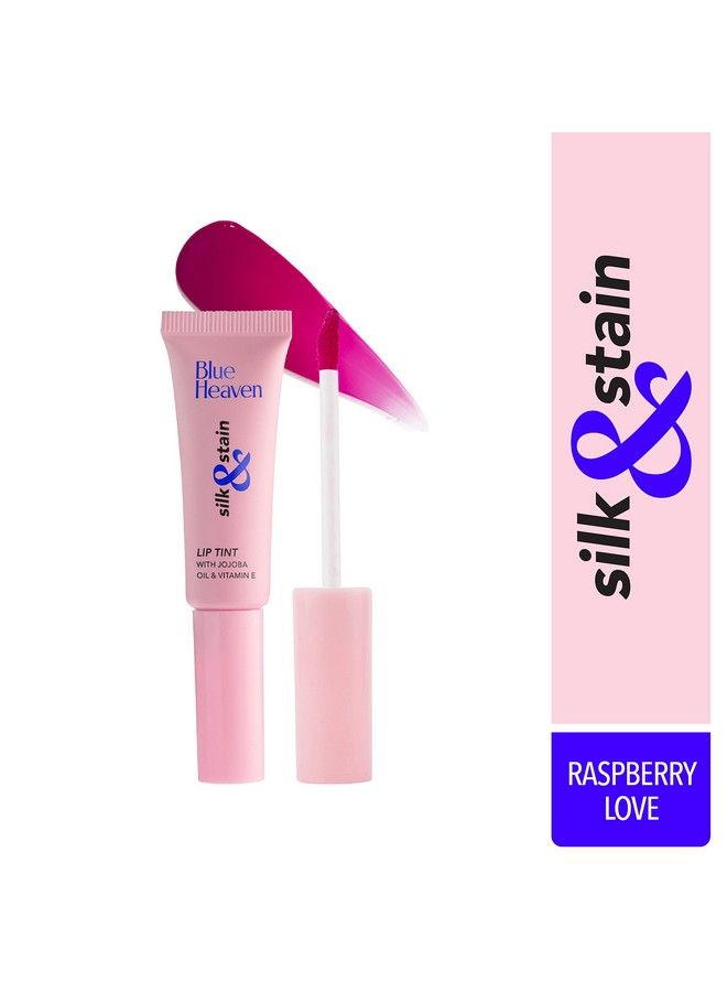 Blue Heaven Silk & Stain Lip Tint Raspberry Love 8Ml With Jojoba Oil & Vitamin E Long Lasting Non Sticky Transfer Proof Formula Natural Finish - Image 3