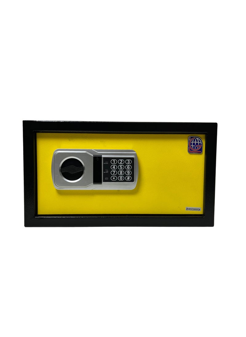 LOTFY GROUP - LG Safebox Code- 23NEK- 23*42*37CM- Yellow Colour- Home Office Safe Box- Electronic Lock- Key Lock - Image 1