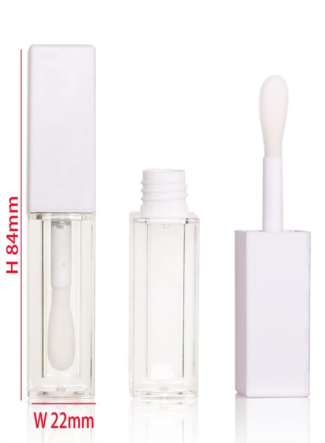 COSIDEA 24pcs 5ml Empty white square lipgloss tubes bulk wholesale with big wand lipgloss containers… - Image 2