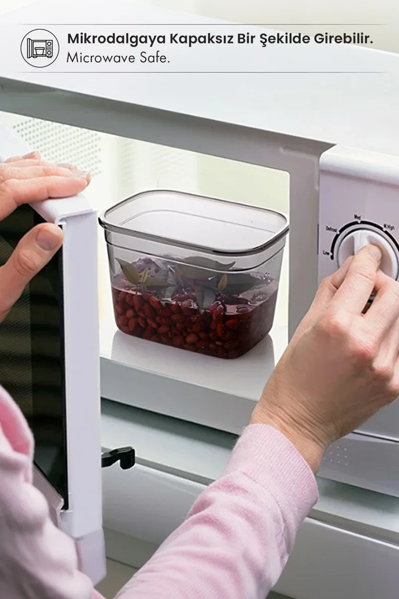 Kitchen Life 15-Piece Labeled Square Food Storage Container Set