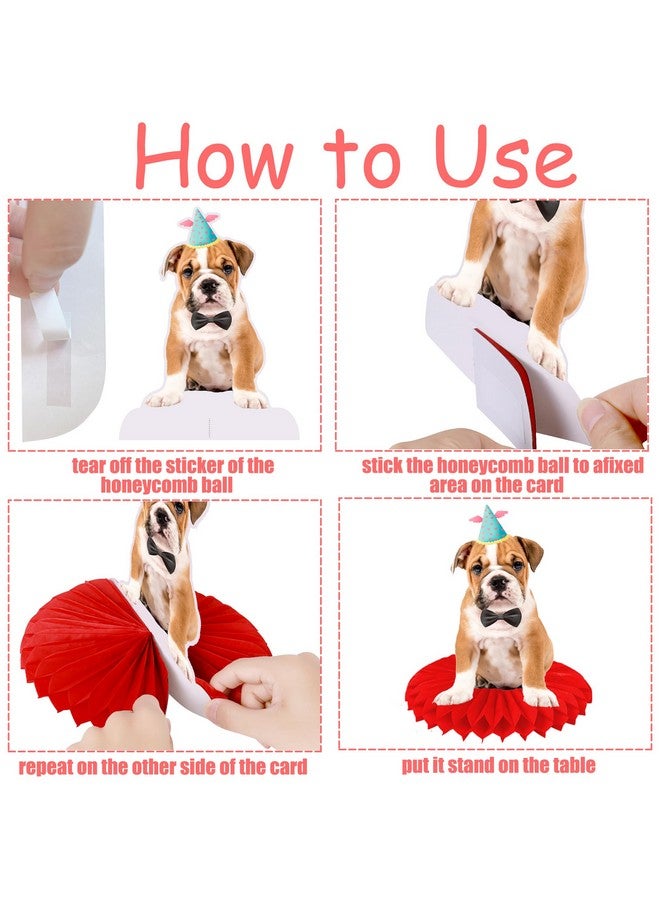 اوموني زينة مركزية على شكل قرص العسل على شكل كلب، 13 قطعة، زينة طاولة حفلات بموضوع كلب صغير، لوازم حفلات أعياد ميلاد الكلاب، زينة حفلات الكلاب الصغيرة للحيوانات الأليفة، لوازم حفلات أعياد الميلاد بموضوع الكلب، لوازم حفلات استقبال المولود - Image 5