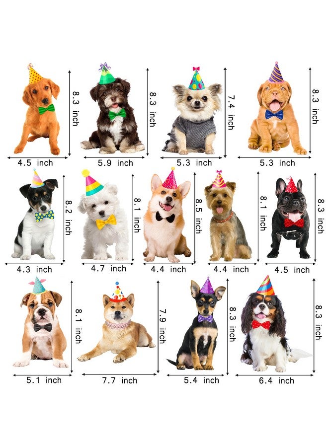 اوموني زينة مركزية على شكل قرص العسل على شكل كلب، 13 قطعة، زينة طاولة حفلات بموضوع كلب صغير، لوازم حفلات أعياد ميلاد الكلاب، زينة حفلات الكلاب الصغيرة للحيوانات الأليفة، لوازم حفلات أعياد الميلاد بموضوع الكلب، لوازم حفلات استقبال المولود - Image 2