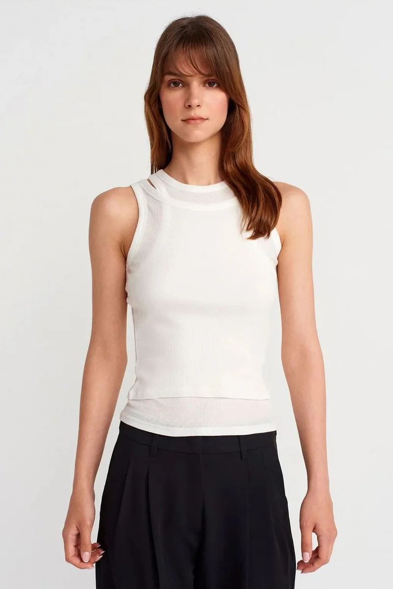 DILVIN Cotton Ribbed Crop Cami