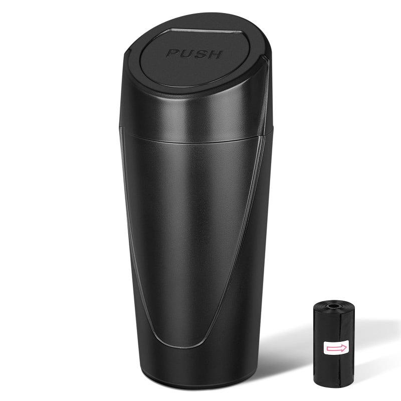 Kincown Car Trash Can Leakproof Mini Car Garbage Can Cup Holder with Lid - Image 3