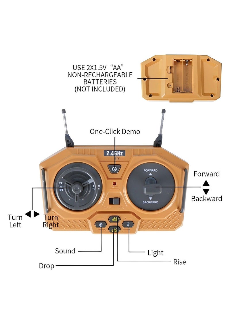 Generic - Remote Control Dump Truck Toy  Remote Control Construction Vehicle RC Dump Truck Toys Construction Toys Vehicle RC Truck Toys for 8 12 Years Old Boys and up Toy Trucks - Image 1