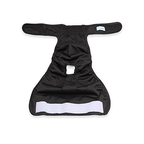 Teamoy 4pcs Washable Female Dog Diapers, Reusable Doggie Diaper Wraps for Female Dogs, Super-Absorbent and Comfortable, XS - Image 3