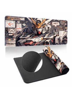 Gundam Mouse Pad Oversized Machine Warfare Boys Science And Technology Sense Computer Keyboard Pad Learning Games Dormitory Non-Slip Table Pad-Color:400*800*3mm-Pattern:Up To ① Ten