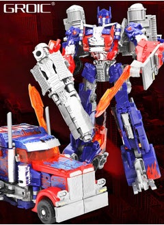GROIC 2 In 1 Deformation Robot Toy, Deformed Car Robot Toys, Action Figure Deformation Car Model, Portable Alloy Deformation Robot Toys Gift for Kids-Optimus Prime  - Image 5