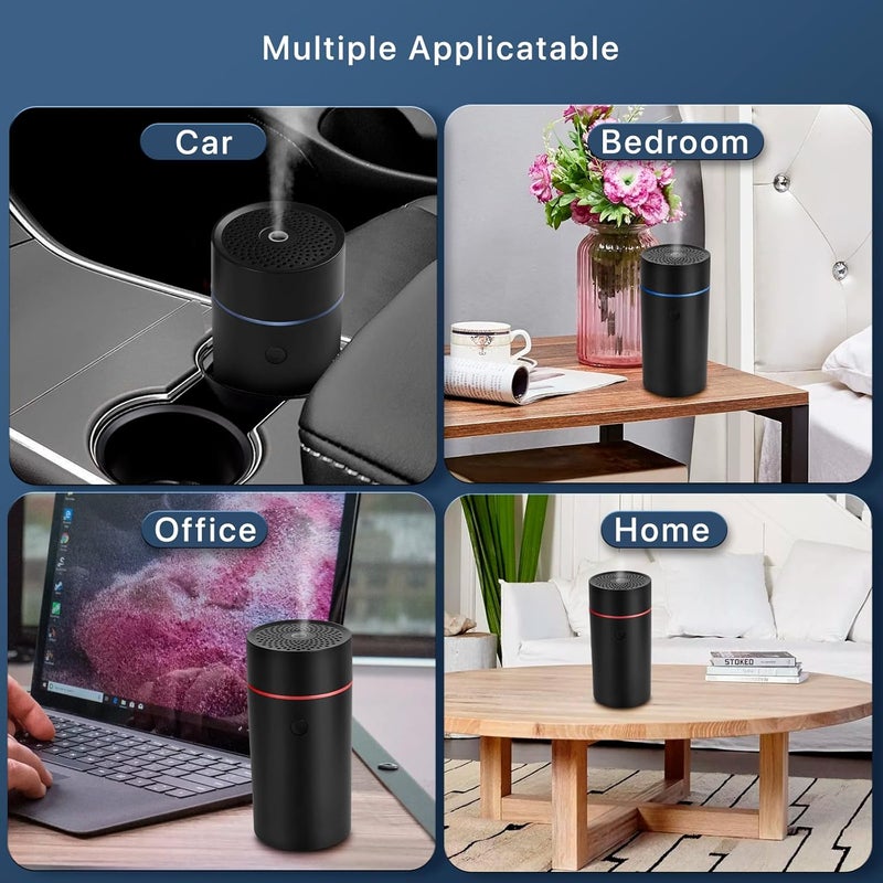Difusores de fragancia de coche, ambientadores, mini humidificador ultrasónico alimentado por USB, difusor de aceite para vehículo - Image 3